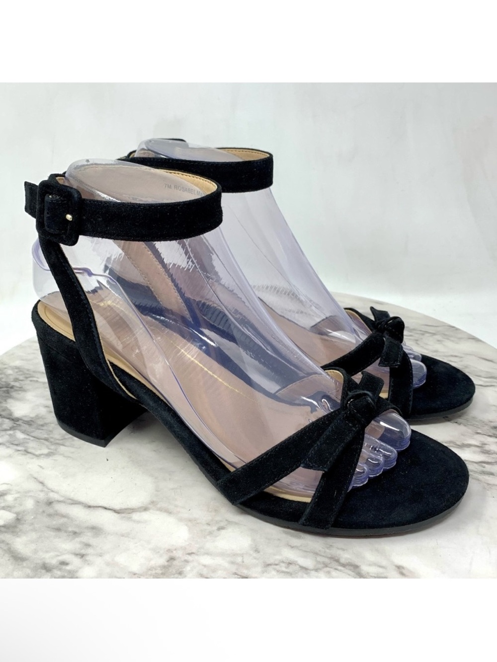 Vionic Rosabel Dainty Bow Ankle Strap Comfort Pumps 7 Cocktail Evening Retro